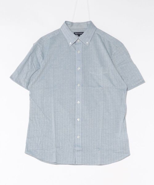 Blue Standard (ブルースタンダード)の「【Blue Standard:ブルースタンダード】吸水速乾 イージーケア ピンポイント消臭 アルティマニットシャツ(シャツ/ブラウス・メンズ・ホワイト/ネイビー/グレー/インディゴブルー/ダークネイビー/サックスブルー/オフホワイト/ブルー・MEDIUM/LARGE/X-LARGE)」の5枚目の写真