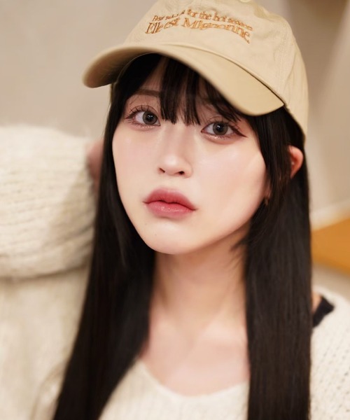 (G)I-DLE minini 刺繍キャップ 正規品 新品 FFEIN(フェイン)】センターミニロゴ刺繍キャップ /男女兼用 帽子