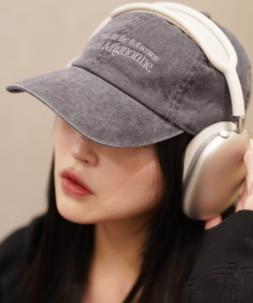 Mignon/ミニョン】Embroidery cap ver2 / 刺繍 キャップ