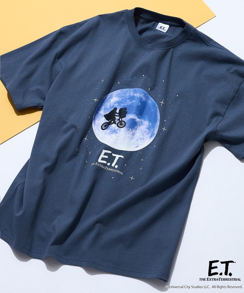 UNIIT(ユニット)の「【ユニバーサル・ピクチャーズ】「BACK TO THE FUTURE」「E.T」オリジナルデザイン Tシャツ ドロップショルダー ビッグシルエット ユニセックス(Tシャツ/カットソー・メンズ・ブラック系その他/ホワイト系その他2/ブラック系その他2/ブルー系その他・MEDIUM/LARGE/X-LARGE)」の4枚目の写真