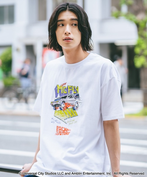 UNIIT(ユニット)の「【ユニバーサル・ピクチャーズ】「BACK TO THE FUTURE」「E.T」オリジナルデザイン Tシャツ ドロップショルダー ビッグシルエット ユニセックス(Tシャツ/カットソー・メンズ・ブラック系その他/ホワイト系その他2/ブラック系その他2/ブルー系その他・MEDIUM/LARGE/X-LARGE)」の9枚目の写真