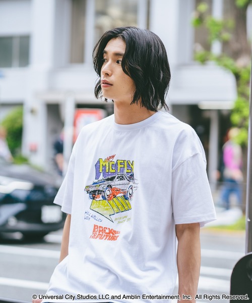 UNIIT(ユニット)の「【ユニバーサル・ピクチャーズ】「BACK TO THE FUTURE」「E.T」オリジナルデザイン Tシャツ ドロップショルダー ビッグシルエット ユニセックス(Tシャツ/カットソー・メンズ・ブラック系その他/ホワイト系その他2/ブラック系その他2/ブルー系その他・MEDIUM/LARGE/X-LARGE)」の8枚目の写真