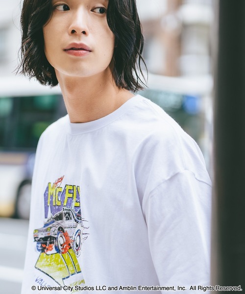 UNIIT(ユニット)の「【ユニバーサル・ピクチャーズ】「BACK TO THE FUTURE」「E.T」オリジナルデザイン Tシャツ ドロップショルダー ビッグシルエット ユニセックス(Tシャツ/カットソー・メンズ・ブラック系その他/ホワイト系その他2/ブラック系その他2/ブルー系その他・MEDIUM/LARGE/X-LARGE)」の7枚目の写真