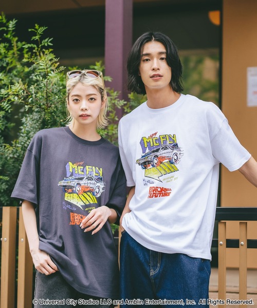 UNIIT(ユニット)の「【ユニバーサル・ピクチャーズ】「BACK TO THE FUTURE」「E.T」オリジナルデザイン Tシャツ ドロップショルダー ビッグシルエット ユニセックス(Tシャツ/カットソー・メンズ・ブラック系その他/ホワイト系その他2/ブラック系その他2/ブルー系その他・MEDIUM/LARGE/X-LARGE)」の5枚目の写真