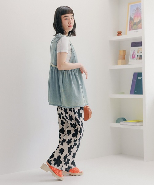 niko and...（ニコアンド）の「オリジナルふわふわヒールサンダル（サンダル・レディース・オレンジ/ブラック・MEDIUM/LARGE）」の15枚目の写真