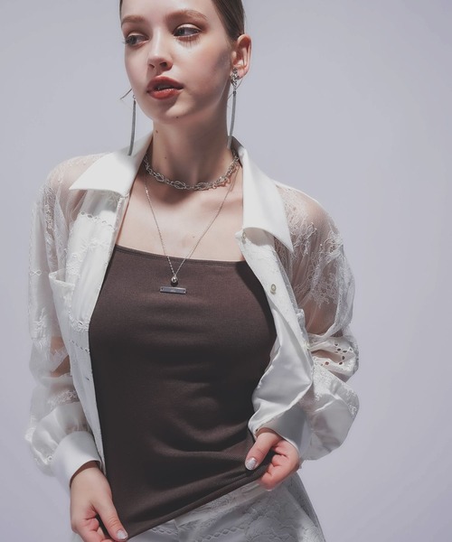 HARE(ハレ)の「2WAYカップツキキャミ(HARE)(キャミソール・レディース・グレー/ブラック/ブラウン・FREE)」の22枚目の写真