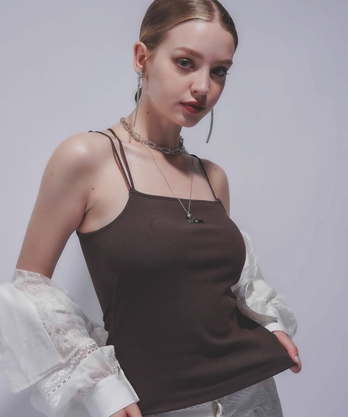 HARE(ハレ)の「2WAYカップツキキャミ(HARE)(キャミソール・レディース・グレー/ブラック/ブラウン・FREE)」の19枚目の写真