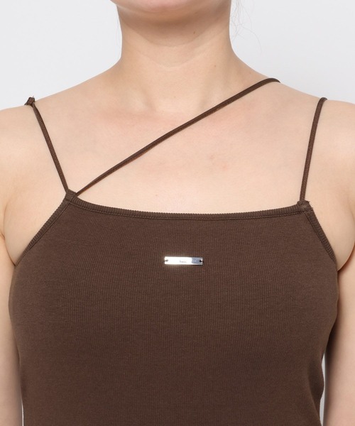 HARE(ハレ)の「2WAYカップツキキャミ(HARE)(キャミソール・レディース・グレー/ブラック/ブラウン・FREE)」の9枚目の写真