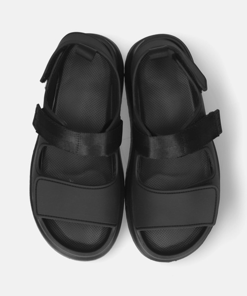 MAMIAN（マミアン）の「厚底 ラバー スポーツサンダル（5.0cmヒール）（サンダル・レディース・グレイッシュベージュ/ブラック・LL/M/L/S）」の13枚目の写真