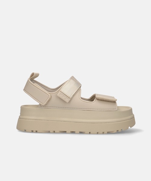 MAMIAN（マミアン）の「厚底 ラバー スポーツサンダル（5.0cmヒール）（サンダル・レディース・グレイッシュベージュ/ブラック・LL/M/L/S）」の5枚目の写真