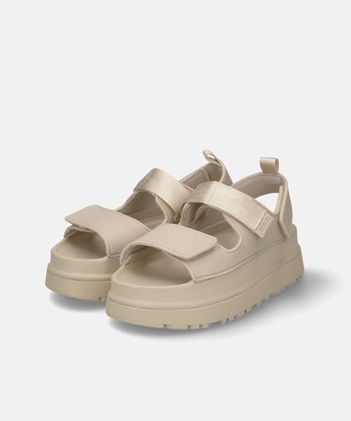 MAMIAN（マミアン）の「厚底 ラバー スポーツサンダル（5.0cmヒール）（サンダル・レディース・グレイッシュベージュ/ブラック・LL/M/L/S）」の6枚目の写真