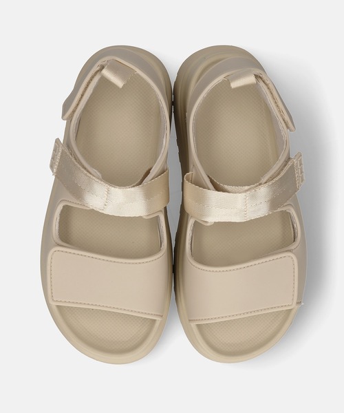 MAMIAN（マミアン）の「厚底 ラバー スポーツサンダル（5.0cmヒール）（サンダル・レディース・グレイッシュベージュ/ブラック・LL/M/L/S）」の8枚目の写真