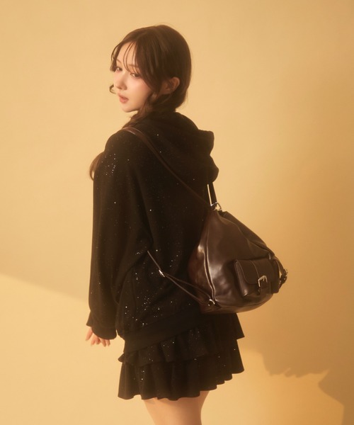 TITTY&CO.(ティティーアンドコー)の「3Wayショルダーバッグ(ショルダーバッグ・レディース・アイボリー/ブラック/ブルーグレー/ブラウン/キャメル/ピンク・FREE)」の4枚目の写真