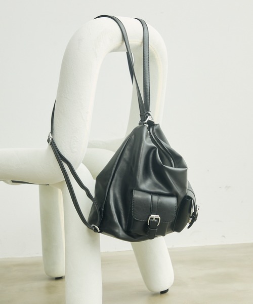 TITTY&CO.(ティティーアンドコー)の「3Wayショルダーバッグ(ショルダーバッグ・レディース・アイボリー/ブラック/ブルーグレー/ブラウン/キャメル/ピンク・FREE)」の12枚目の写真