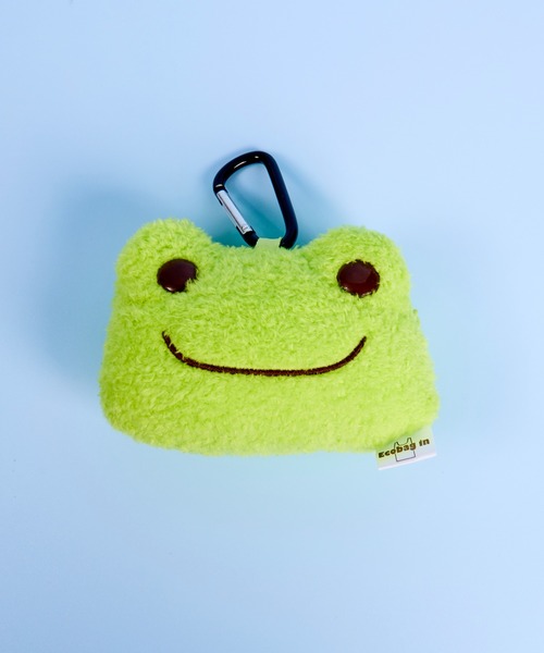 salle de bal（サルデバル）の「【 かえるのピクルス / pickles the frog 】フェイスぬいぐるみエコバッグ　NJI（エコバッグ/サブバッグ・レディース・ベージュ/グリーン・FREE）」の6枚目の写真