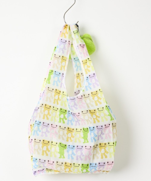 salle de bal（サルデバル）の「【 かえるのピクルス / pickles the frog 】フェイスぬいぐるみエコバッグ　NJI（エコバッグ/サブバッグ・レディース・ベージュ/グリーン・FREE）」の8枚目の写真