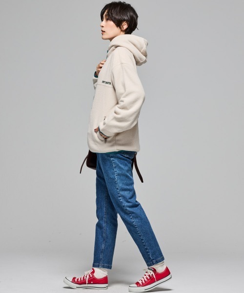 KRIFF MAYER Lady's Collection（クリフメイヤーレディースコレクション）の「【軽い･暖かい･柔らかい】ブークレジップパーカー（パーカー・レディース・カラフル/ブラウン/サンドベージュ/ブラック・LARGE/MEDIUM）」の6枚目の写真