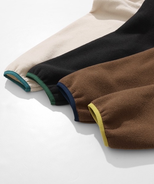 KRIFF MAYER Lady's Collection（クリフメイヤーレディースコレクション）の「【軽い･暖かい･柔らかい】ブークレジップパーカー（パーカー・レディース・カラフル/ブラウン/サンドベージュ/ブラック・LARGE/MEDIUM）」の12枚目の写真