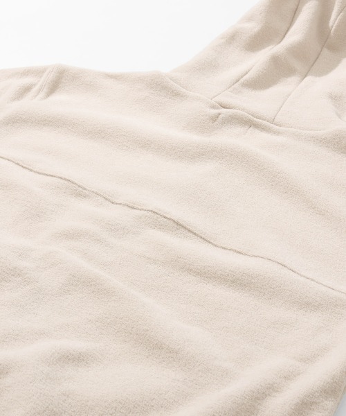 KRIFF MAYER Lady's Collection（クリフメイヤーレディースコレクション）の「【軽い･暖かい･柔らかい】ブークレジップパーカー（パーカー・レディース・カラフル/ブラウン/サンドベージュ/ブラック・LARGE/MEDIUM）」の16枚目の写真