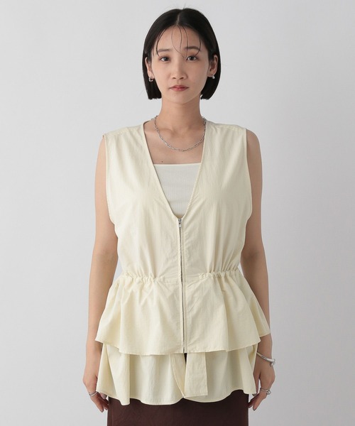 LOWRYS FARM（ローリーズファーム）の「マルチＷＡＹフリルベスト　 575251（ベスト・レディース・ブラウン/ブラック/アイボリー・FREE）」の8枚目の写真