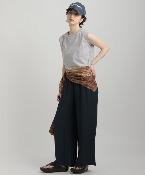 GEORGE'S（ジョージズ）の「ノースリーブプルオーバー（Tシャツ/カットソー・レディース・オレンジ系/ブルー系/ブラック/グレー/オフホワイト・MEDIUM/SMALL）」の13枚目の写真