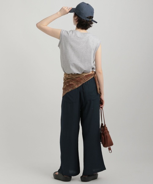 GEORGE'S（ジョージズ）の「ノースリーブプルオーバー（Tシャツ/カットソー・レディース・オレンジ系/ブルー系/ブラック/グレー/オフホワイト・MEDIUM/SMALL）」の16枚目の写真