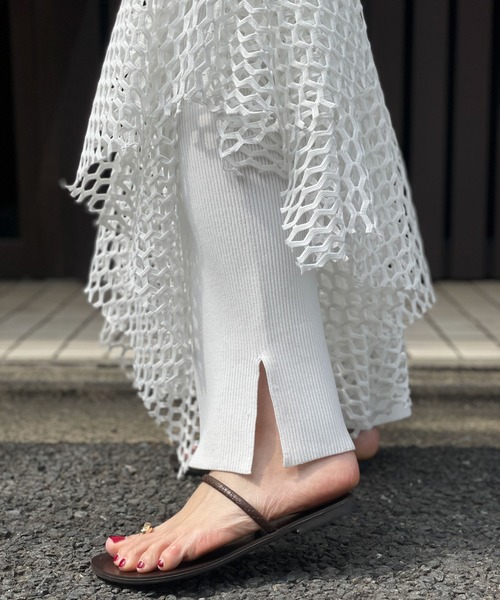 Canaco_（カナコ）の「canaco_レーススカート（スカート・レディース・ブラック/グリーン/ホワイト・2）」の5枚目の写真