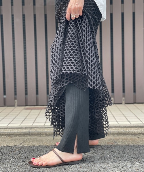 Canaco_（カナコ）の「canaco_レーススカート（スカート・レディース・ブラック/グリーン/ホワイト・2）」の7枚目の写真