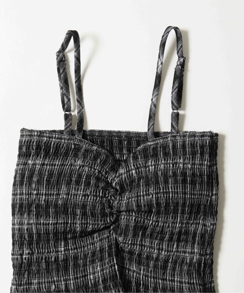 PHILLY（フィリー）の「《2点セット》ローズチョーカーセットチェックベアトップ（チューブトップ・レディース・ブラック/サックスブルー・FREE）」の14枚目の写真