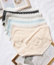 Lace Ladies（レースレディース）の「【5枚セット】スカラップ フレンチ レース ショーツ（ショーツ）」