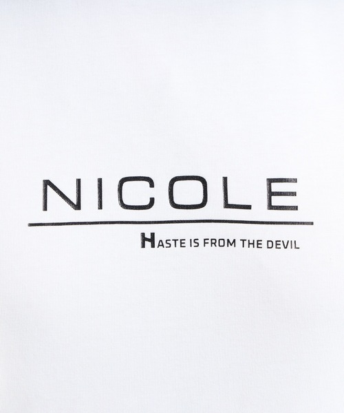 HIDEAWAYS NICOLE（ハイダウェイニコル）の「シルケットクルーネック長袖Ｔシャツ（Tシャツ/カットソー・メンズ・ブラック/オフホワイト/ブルー・MEDIUM/LARGE/X-LARGE）」の8枚目の写真