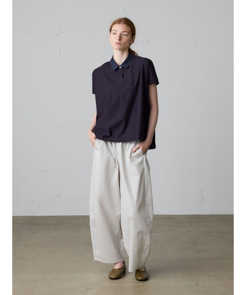 MidiUmi（ミディウミ）の「MidiUmi コットンリネンワイドイージーパンツ（その他パンツ・レディース・カーキ/ブラック/ライトグレー・FREE）」の8枚目の写真