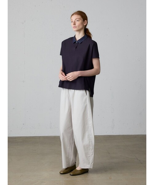 MidiUmi（ミディウミ）の「MidiUmi コットンリネンワイドイージーパンツ（その他パンツ・レディース・カーキ/ブラック/ライトグレー・FREE）」の9枚目の写真