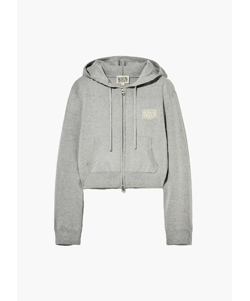 BOWTE バウト 24AW BONDING JERSEY HOODIE ZIP ジップアップボンディングパーカー 242-02-0001 グレー AVIREX（アヴィレックス） 《WEB＆DEPOT限定》BONDING ZIP PARKA