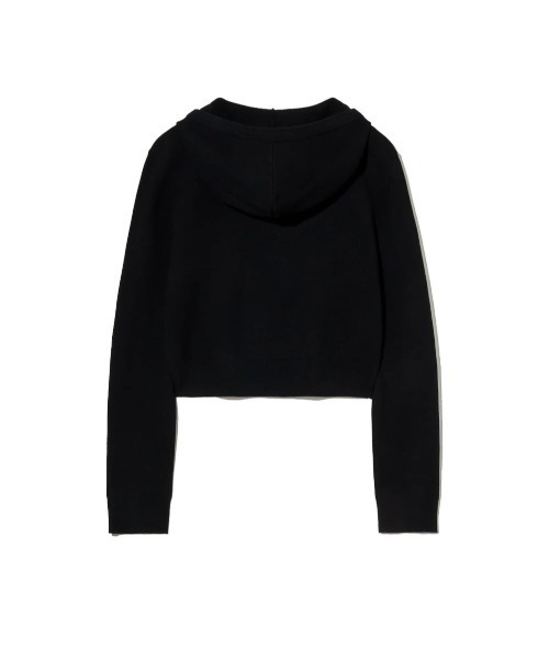 MARITHE + FRANCOIS GIRBAUD(マリテフランソワジルボー)の「W CLASSIC LOGO CROP KNIT HOODIE ZIPUP(パーカー・レディース・ヘザーグレー/ブラック・SMALL/MEDIUM)」の13枚目の写真