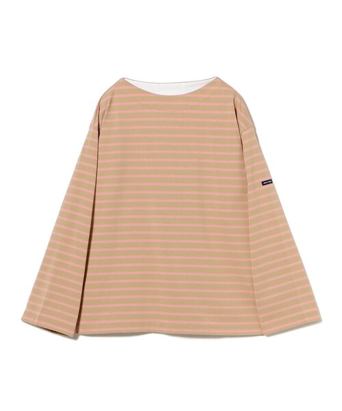 HELLY HANSEN（ヘリーハンセン）の「HELLY HANSEN / ロングスリーブ ナーバル ボーダー Tシャツ HMW32550（Tシャツ/カットソー・レディース・ピンク/オフホワイト・SMALL）」の7枚目の写真