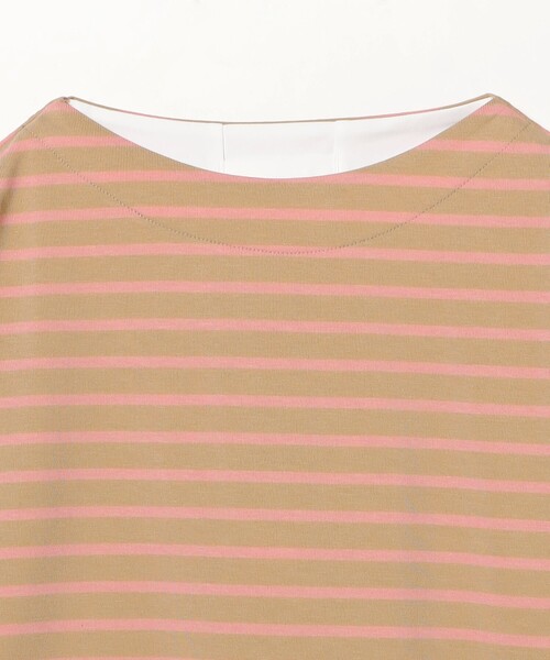 HELLY HANSEN（ヘリーハンセン）の「HELLY HANSEN / ロングスリーブ ナーバル ボーダー Tシャツ HMW32550（Tシャツ/カットソー・レディース・ピンク/オフホワイト・SMALL）」の8枚目の写真