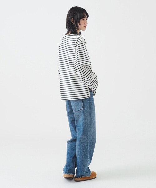 HELLY HANSEN（ヘリーハンセン）の「HELLY HANSEN / ロングスリーブ ナーバル ボーダー Tシャツ HMW32550（Tシャツ/カットソー・レディース・ピンク/オフホワイト・SMALL）」の14枚目の写真