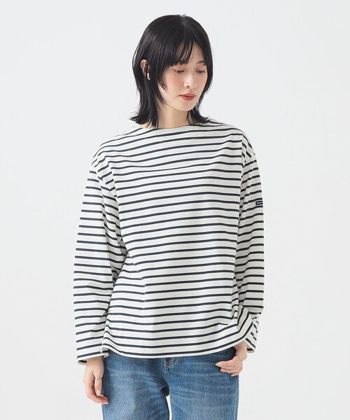 HELLY HANSEN（ヘリーハンセン）の「HELLY HANSEN / ロングスリーブ ナーバル ボーダー Tシャツ HMW32550（Tシャツ/カットソー・レディース・ピンク/オフホワイト・SMALL）」の16枚目の写真