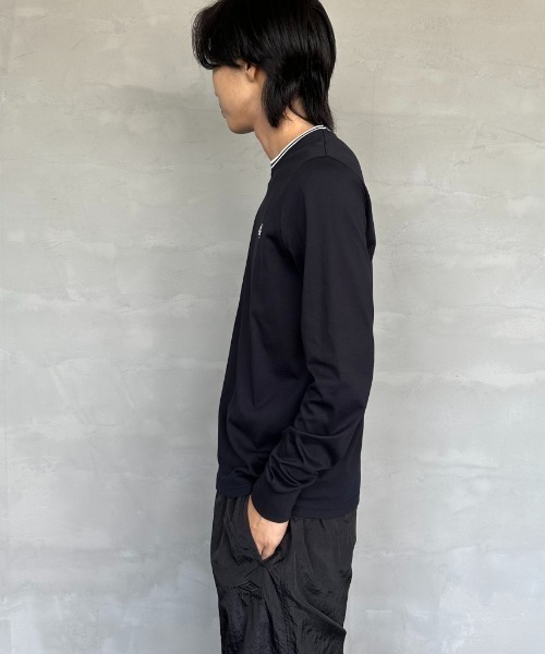 FRED PERRY/フレッドペリー] ツインティップライン ロングスリーブT