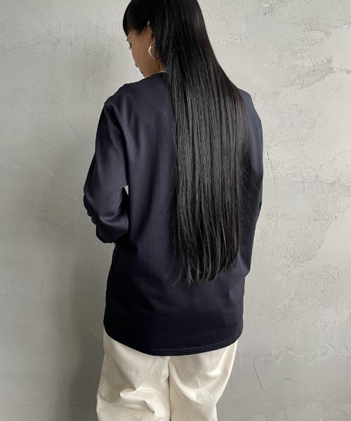 FRED PERRY（フレッドペリー）の「[FRED PERRY/フレッドペリー] ツインティップライン ロングスリーブTシャツ M9602（Tシャツ/カットソー・レディース・ブラック/ホワイト/ネイビー・S/M/L）」の17枚目の写真