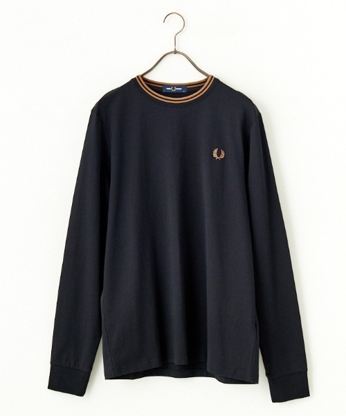 FRED PERRY（フレッドペリー）の「[FRED PERRY/フレッドペリー] ツインティップライン ロングスリーブTシャツ M9602（Tシャツ/カットソー・レディース・ブラック/ホワイト/ネイビー・S/M/L）」の14枚目の写真