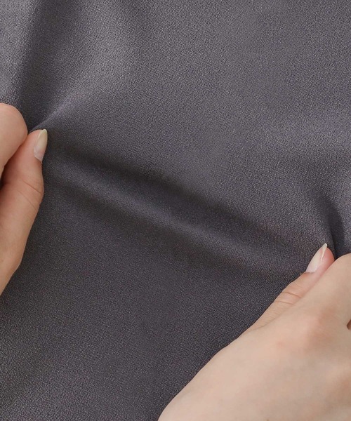 n'OrLABEL（ノアールレーベル）の「【機能素材】『フレンチスリーブカットソー』（Tシャツ/カットソー・レディース・オフホワイト/ブラック/チャコール・2/1）」の15枚目の写真