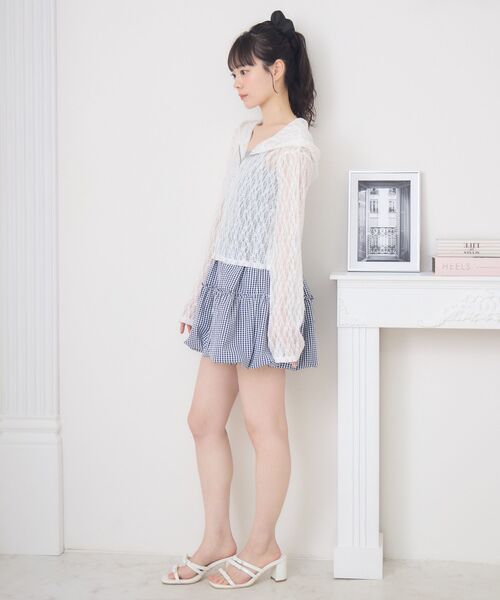 ems excite（エムズエキサイト）の「レースパーカー（パーカー・レディース・ブラック/オフホワイト・FREE）」の16枚目の写真