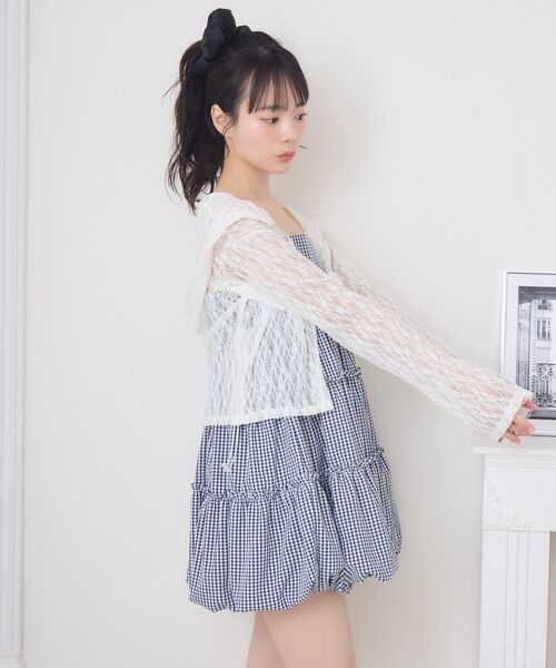 ems excite（エムズエキサイト）の「レースパーカー（パーカー・レディース・ブラック/オフホワイト・FREE）」の18枚目の写真