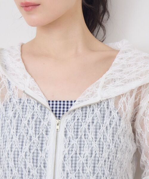 ems excite（エムズエキサイト）の「レースパーカー（パーカー・レディース・ブラック/オフホワイト・FREE）」の21枚目の写真