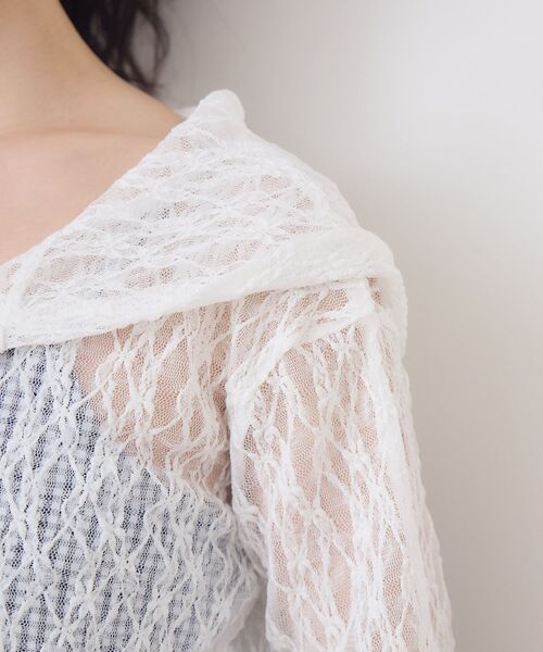 ems excite（エムズエキサイト）の「レースパーカー（パーカー・レディース・ブラック/オフホワイト・FREE）」の22枚目の写真