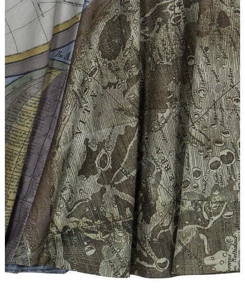 CARTOGRAPHIC PATTERN CUT SKIRT（スカート）｜Ameri（アメリ