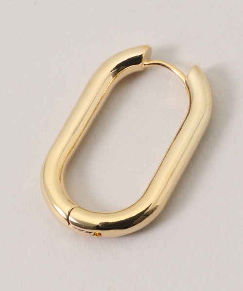 SLOBE IENA（スローブイエナ）の「Theia Jewelry/テイア ジュエリー スクエアフープピアス 71012E0020（ピアス（両耳用）・レディース・ゴールド・FREE）」の4枚目の写真