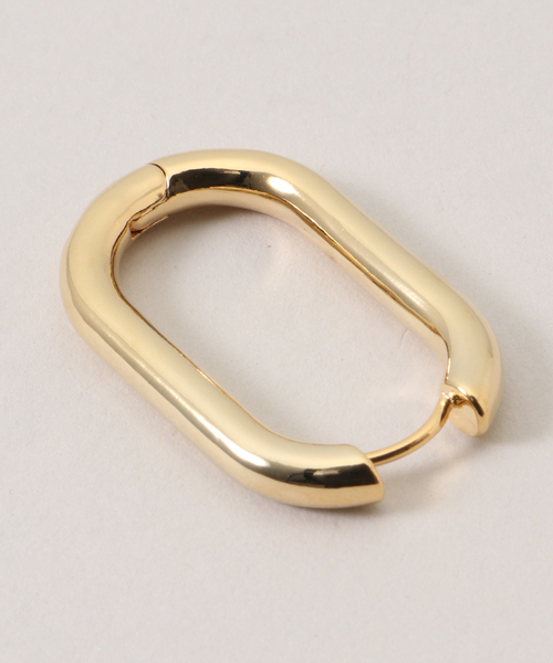 SLOBE IENA（スローブイエナ）の「Theia Jewelry/テイア ジュエリー スクエアフープピアス 71012E0020（ピアス（両耳用）・レディース・ゴールド・FREE）」の5枚目の写真